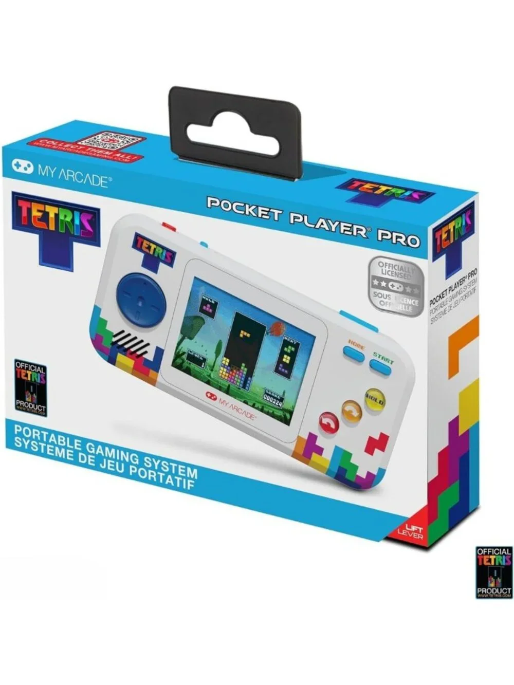 Tetris Handheld Game Console - Retro Pocket Player with Classic Puzzle Games